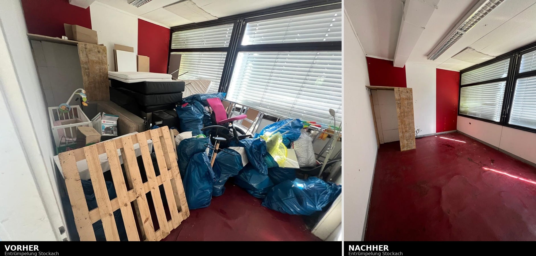 Entrümpelung Stockach – Vorher und Nachher, Studenten-Power Bodensee 2026