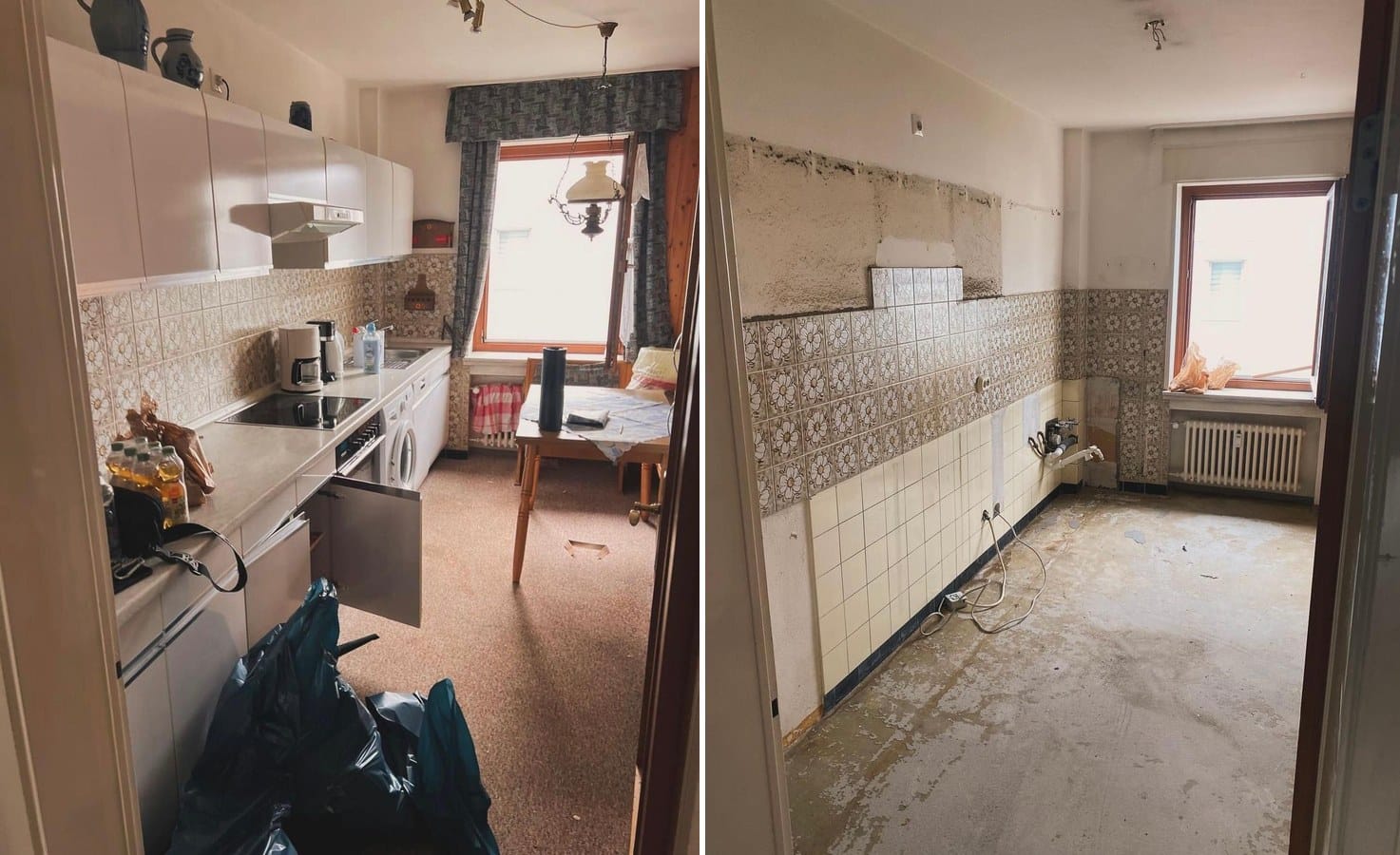 Haushaltsauflösung Bodensee – Küche vorher und nachher
