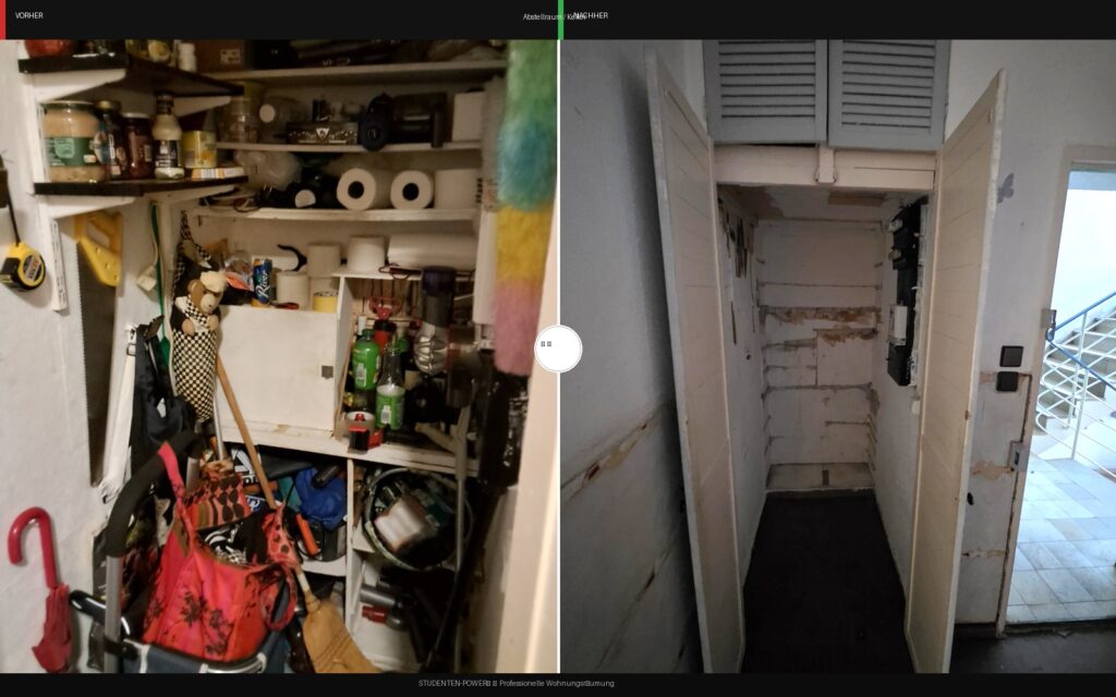 Räumung Bochum: Keller und Abstellraum vorher und nachher Räumung Bochum: Keller und Abstellraum vorher und nachher