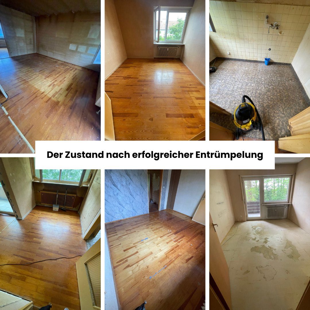 Entrümpelung Nürnberg – Ergebnis vor Ort Entrümpelung Nürnberg – Wohnung besenrein nach erfolgreicher Räumung