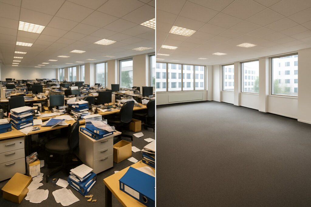 vorher-nachher-bild-bueroaufloesung (1) Büroauflösung Berlin Vorher-Nachher Vergleich