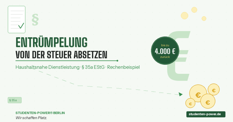 Entrümpelung als haushaltsnahe Dienstleistung absetzen